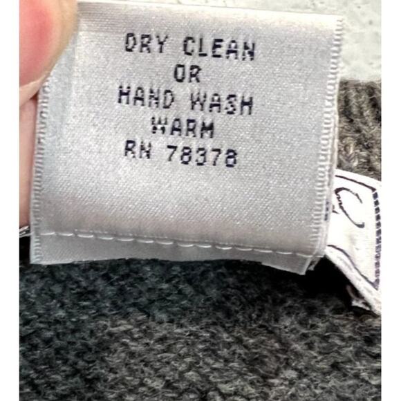 Club Classics Price Club Men Large Pure Lambswool Pullover Sweater Grey Warm - Picture 4 of 5